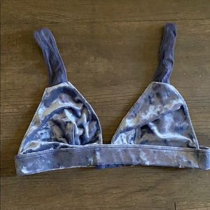 VELVET Blue / Purple Bralette Size Small